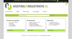 Desktop Screenshot of hostingenregistratie.nl